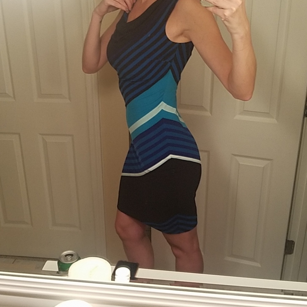 Nwot Cache striped dress XS